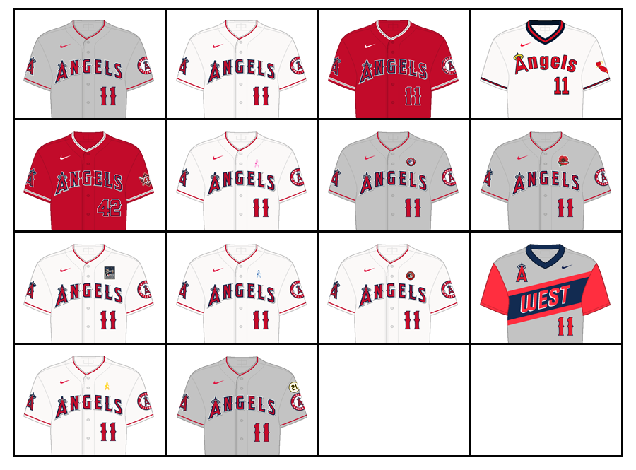 los angeles angels uniforms 2022