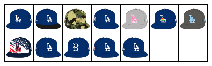 2022 Los Angeles Dodgers Hats