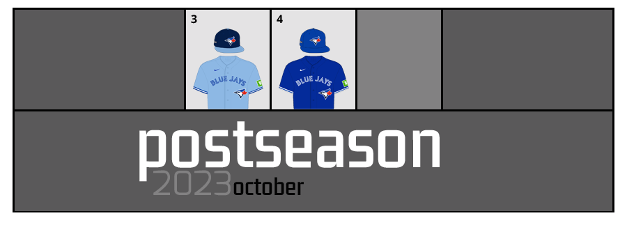 Postseason 2023 Uniform Lineup for the Toronto Blue Jays