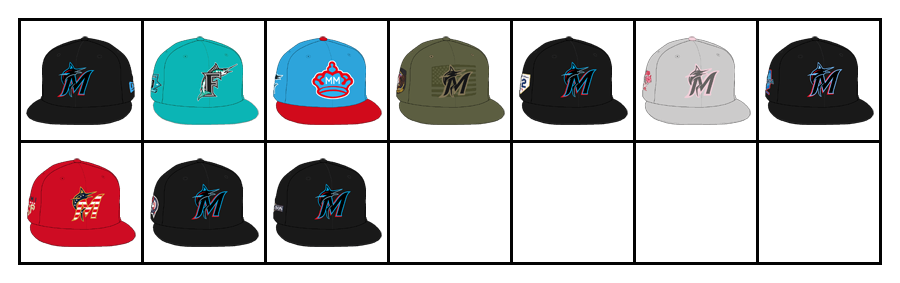 2023 Miami Marlins Hats
