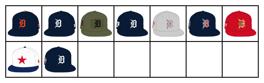 2023 Detroit Tigers Hats