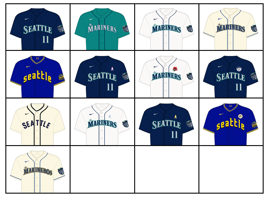 2023 Seattle Mariners Jerseys